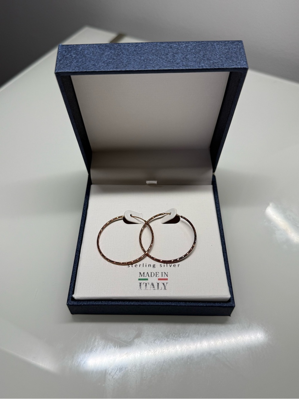 Rose Gold Hoop Earrings